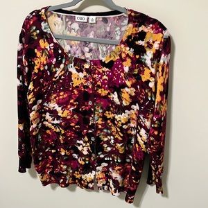 Cato Women’s Cropped Cardigan Sweater / Button Down - Size XL / Like New
